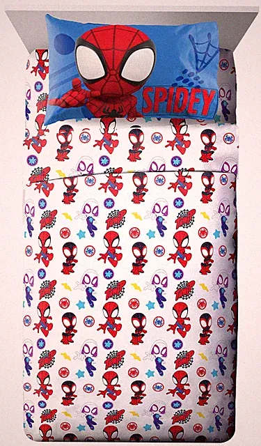Kids Sheet with Fitted, Flat Sheets & Pillow Cover UltraSoft Bedding with Pi...