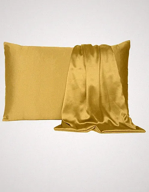Set of 2 Silky Satin Pillowcase Pillow Case Cushion Cover Standard 20*26in